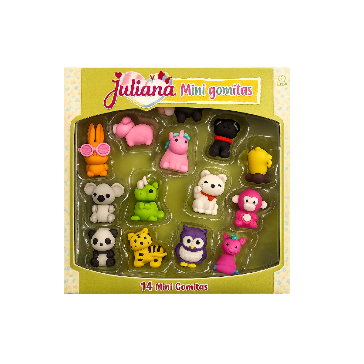 Mini Gomitas 3D Animales Divertidos x14