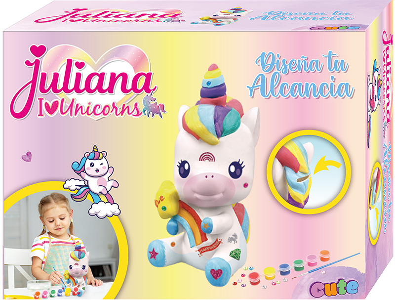 JULIANA I LOVE UNICORNS DISEÑA TU ALCANCIA CUTE