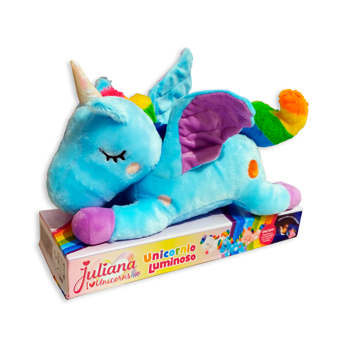 Juliana Unicornio Luminoso Celeste