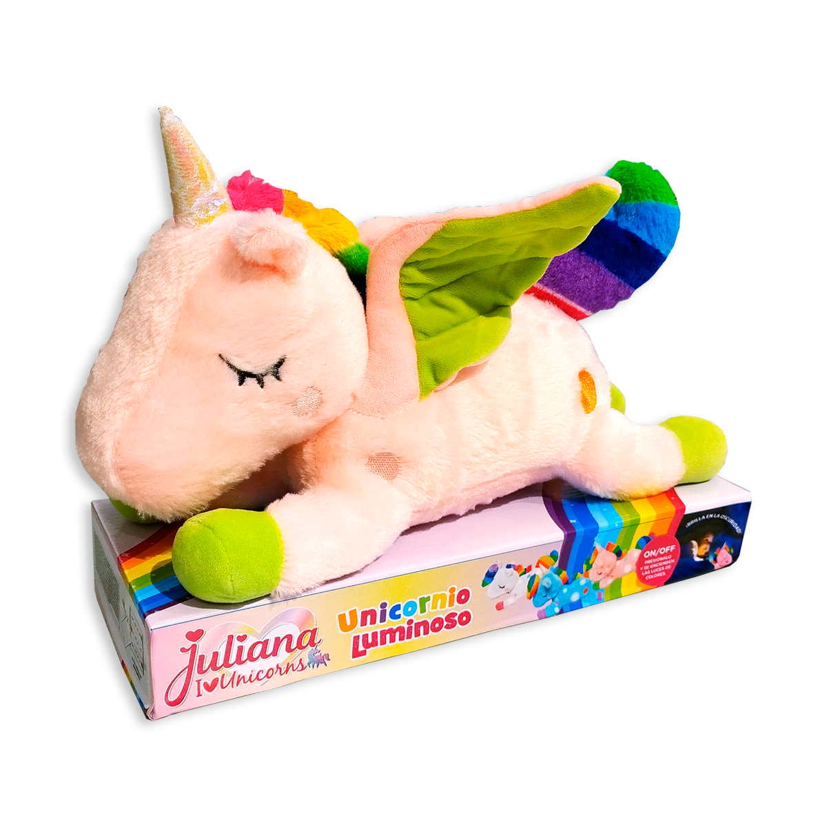 Juliana Unicornio Luminoso Rosa